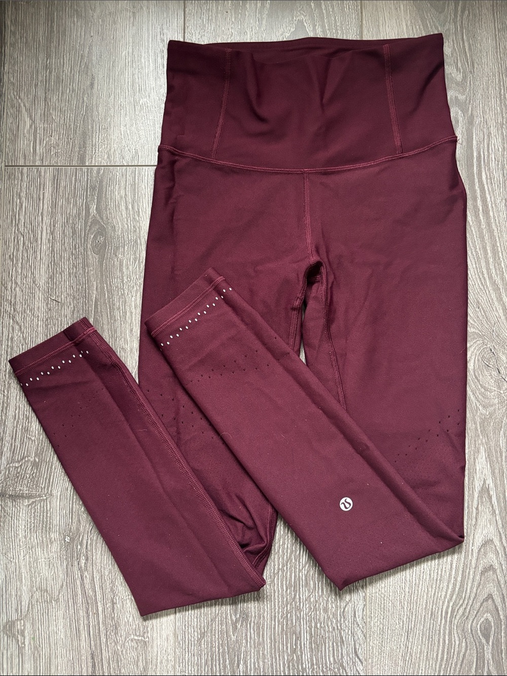 Lululemon Burgundy High-Rise Leggings